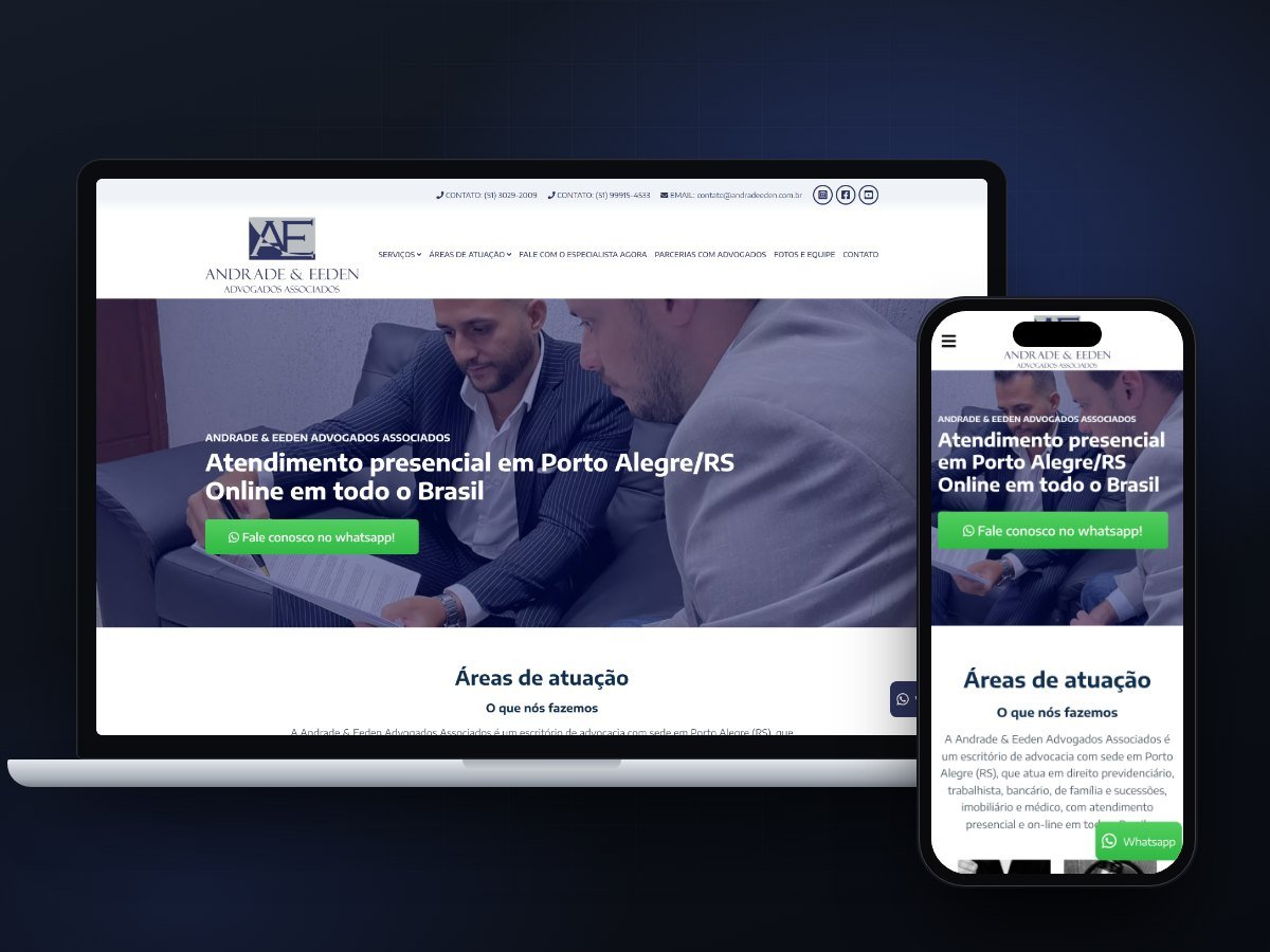 Site institucional: Andrade & Eeden