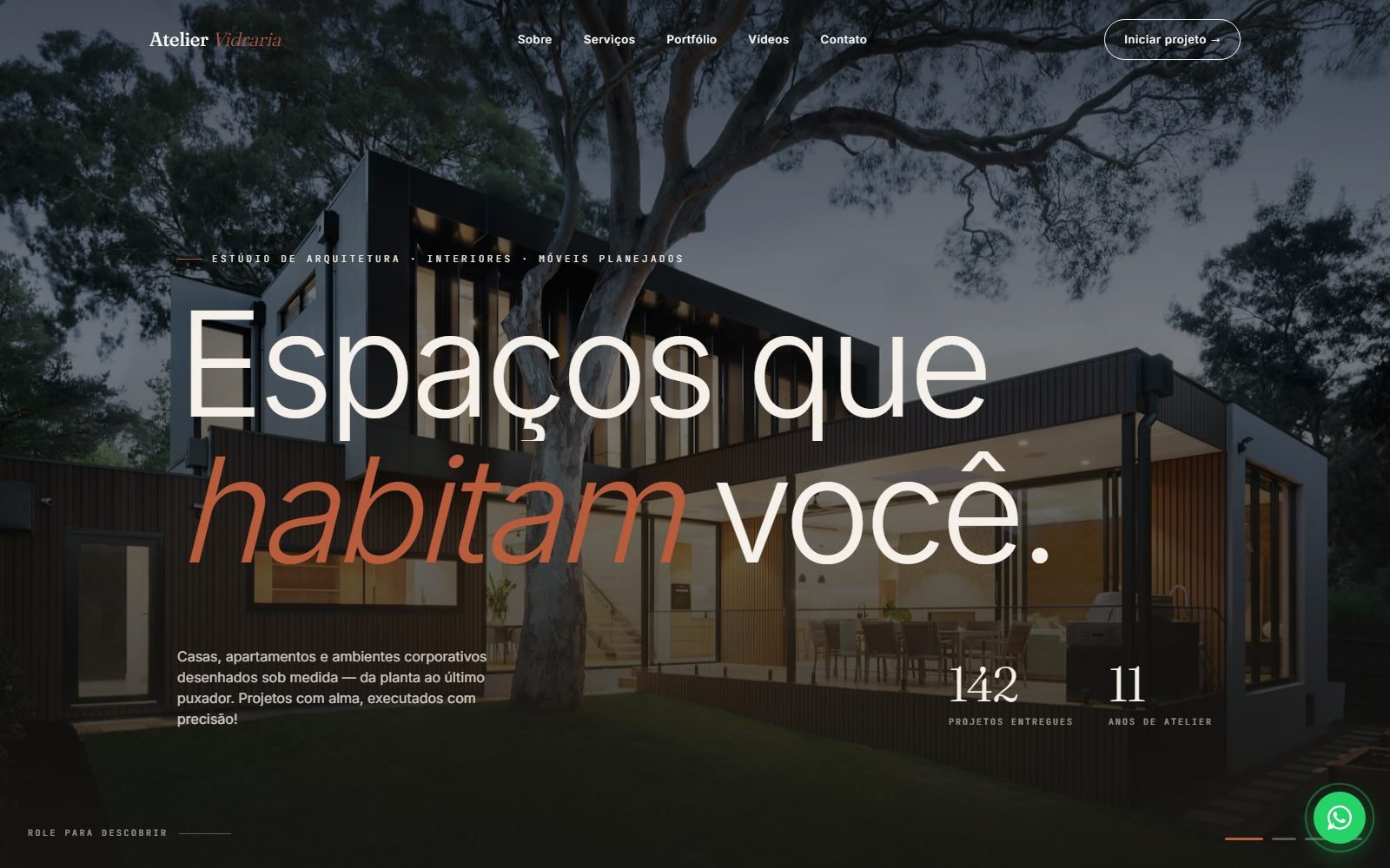 Atelier Vidraria: vitrine premium de arquitetura